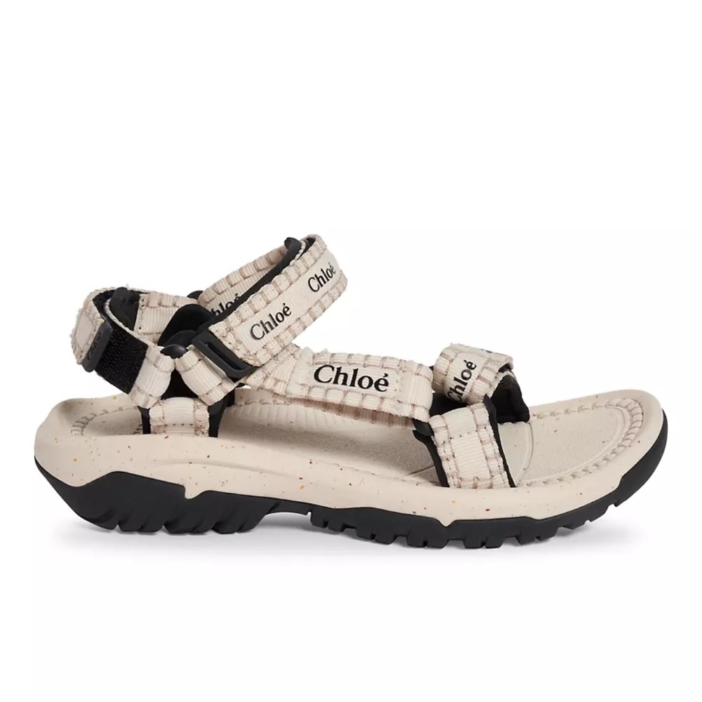 Teva Chloé Tan & Black Sandals